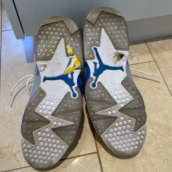 Nike Air Jordan high too white blue mens sz 8.5 - Picture 7 of 11